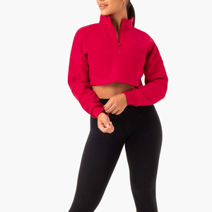 2025 Design personnalisé broderie Logo étiquette volante taille étiquette couleurs unies automne mode entraînement dernière conception Sexy à manches longues - Product Image 3