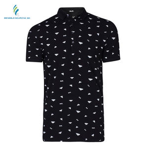 Camisa de manga corta para hombre, Polo de Color gris de alta calidad, orientada a la exportación, con cuello redondo, 100% - Product Image 6