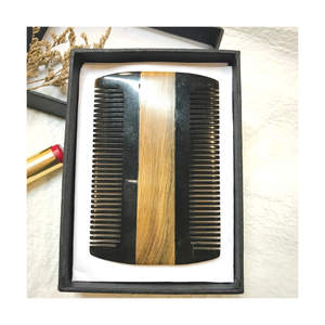 Peigne en corne du népal, peigne traditionnel fait à la main, soins de santé en forme de citrouille, personnalisé, vente en gros depuis l'usine vietnamien - Product Image 1