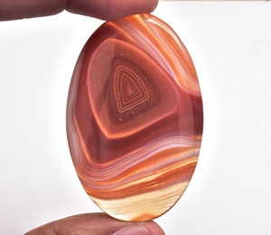 Sardonyx หินซาร์โดนิกซ์สำหรับทำอัญมณี,หินโมราบอตสวานาอัญมณีทำมือทรงตามสั่งขนาด - Product Image 3