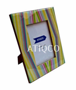 กรอบรูปไม้สีสันสดใสใหม่ล่าสุดสำหรับกรอบรูปไม้สไตล์คลาสสิกสำหรับการแสดงผลบนผนังกรอบพิมพ์รูปทรงเรขาคณิต - Product Image 4