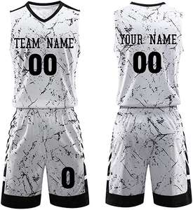 Ensemble de maillots de basket-ball réversibles dernier cri vêtements de sport à sublimation avec uniformes respirants pour basketteurs - Product Image 2