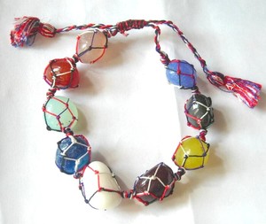 Mix Agate Tumbled Stone <b>Bracelet</b> - Product Image 1