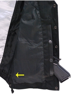 Gray Soft Touch <b>Buffalo</b> Leather Biker Vest Durable <b>Motorcycle</b> Riding Gear for Men with Concealed Carry Pockets and Classic Style - Product Image 4