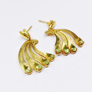 Sterling <b>Silver</b> 925 Custom made Supplier Wholesaler Handmade Unisex Woman Low MOQ Cheap Unique Elegant Natural Gemstone <b>Earring</b> - Product Image 1