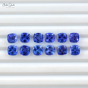 หิน Tanzanite ธรรมชาติขนาด5มม. 100% ตัดอัญมณีกึ่งมีค่าแทนซาไนต์สำหรับจี้แหวนเครื่องประดับ - Product Image 4