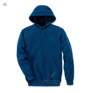 Sweat à capuche uni éponge de haute qualité personnalisable OEM grande taille pour hommes Anti-rétrécissement Anti-rides brodé Polyester polaire solide - Product Image 3