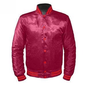 Veste bomber varsity pour homme de haute qualité, en fibre de bambou fine, imperméable et coupe-vent, col montant, hiver - Product Image 1