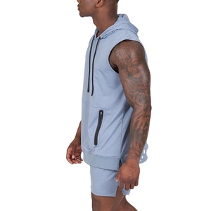 Débardeurs de sport pour hommes grande taille personnalisés de haute qualité, 95% coton 5% élasthanne, coupe ajustée pour la musculation, imprimés - Product Image 6