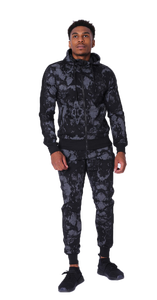 Designer Polyester <b>Tracksuit</b> for Men Style Slim Fit Joggers Bottom with Zip Hoodie Top Quality Track Suits for Men and Women - Product Image 2