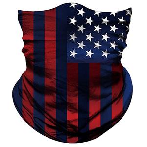 Bandana de visage en polyester pour hommes personnalisé de haute qualité drapeau américain cache-cou de refroidissement imprimé Paisley couleur unie Design vierge - Product Image 2