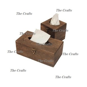 Caja de pañuelos de la mejor calidad, forma rectangular, caja de pañuelos de madera maciza, portapañuelos a un precio aceptable. - Product Image 6