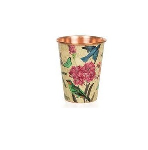 Pure Copper Flower <b>Printed</b> Wine Glass for <b>Cocktail</b> Use in Restaurants Bars and Gifts Hot Selling Product - Product Image 4