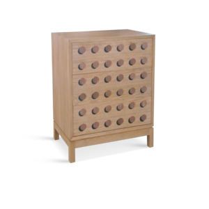 Meuble de rangement Lego moderne avec tiroirs, finition naturelle, pour salon, maison, hôtel, armoire de rangement en bois - Product Image 1