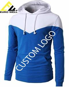 Venta al por mayor de los hombres de talla grande 100% de algodón de cuello redondo pulóver sudadera nueva llegada personalizada logotipo bordado patrón sólido de punto - Product Image 2