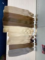 Extensions de cheveux 100% vierges Remy de haute qualité, tissage simple, lisses et soyeux, cheveux vietnamiens, longues, adaptées aux perruques Double Genius