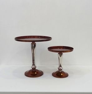 แท่นวางเค้กแฟนซีสำหรับชิ้นกลางทำจากไม้ด้านบนทำจากไม้และฐานตั้งทำเค้กแฟนซีสำหรับงานแต่งงาน - Product Image 4