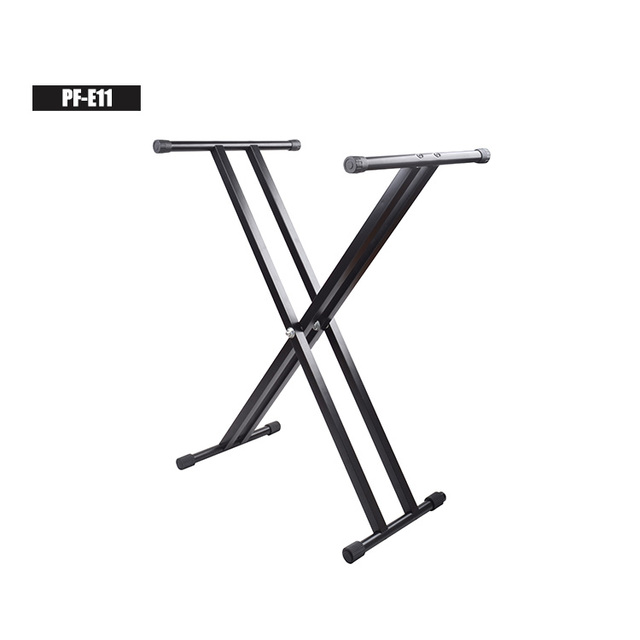 OEM Musical Accessory Factory Wholesale Price PF-E11 Double-Braced Adjustable X-Style Keyboard Stand