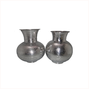 Décoration d'intérieur et de table Vase en métal brillant poli en aluminium moulé Vases à fleurs Restaurant Jardin Vase en aluminium - Product Image 3