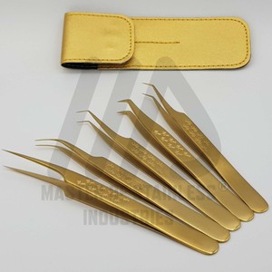 Eyelash <b>Tweezers</b> Wholesale Private Label Custom Logo False Eyelash Extension <b>Tweezers</b> Stainless Steel Manufacturers in Pakistan - Product Image 5
