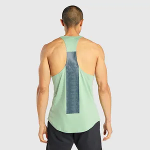 King Men Tank top back mesh panel / Fitness sleeveless shirt Male breathable Sports vest Gyms Stringer Running vest Singlets