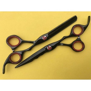 J2 420c ญี่ปุ่นเหล็กใหม่มืออาชีพมีดโกนขอบไทเทเนียมกรรไกรตัดชุด/กรรไกร (7 ") - Product Image 1