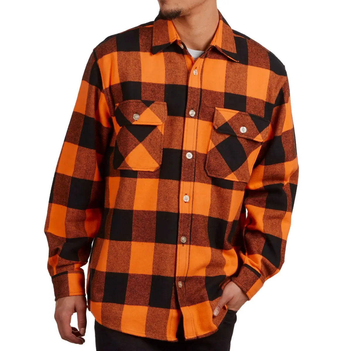 Custom design fashionable cotton flannel shirts for mens and womens by professional Bangladeshi manufacturer.