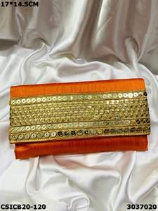 Bolso de noche étnico de seda cruda elegante y elegante para ocasiones especiales - Product Image 5