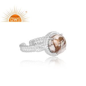 Natural Mojave How lite Gemstone <b>Ring</b> Jewelry Supplier Fine 925 Sterling Silver Handmade <b>Statement</b> <b>Ring</b> Jewelry Manufacturer - Product Image 3