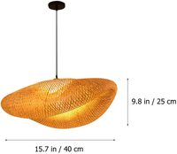 HOT DEALS HOCHWERTIGE gewebte Bambus Pendel leuchte Laterne Decken leuchte Wicker Light mit Cloud Shade für Home Decor
