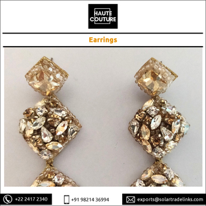 Pendientes colgantes de cristal de Marqués de forma cuadrada hechos a mano con cuentas largas de 10 cm más vendidos - Product Image 3
