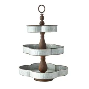 Mạ kẽm bánh đứng bánh tráng miệng hiển thị mộc mạc Kẹo & Lolly cửa hàng Pop sử dụng kim loại sắt mạ kẽm bánh đứng - Product Image 1