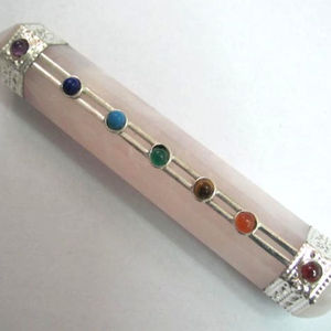 Mayorista de varitas de cuarzo rosa Chakra varitas de piedras preciosas en venta - Product Image 1