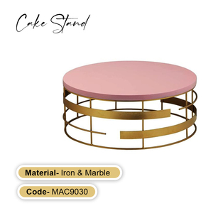 Présentoir à gâteaux élégant en métal Présentoir à desserts robuste et élégant pour mariages, fêtes et événements La plus grande entreprise de fabrication - Product Image 2