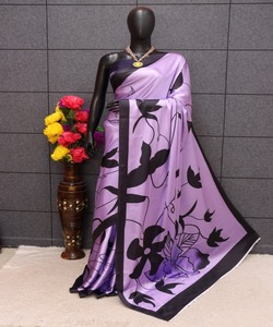 Banarasi Seda Jacquard Saree con Blusa Mujeres Desgaste Señoras Fiesta Festival Desgaste Diario Algodón Suave Seda Sari Venta al por mayor Precio Bajo ApparelGarment - Product Image 1