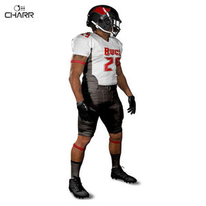 ชุดอเมริกันฟุตบอลของแท้สำหรับวิทยาลัยขนาดพิเศษระบายอากาศได้ดีมีลายพิมพ์แขนสั้น - Product Image 3