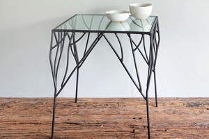 <b>Square</b> Accent Glass Metal Side <b>Table</b> Room Modern Round Made in India Top All Office Home Room Restaurant Super Market 2024 Best - Product Image 3