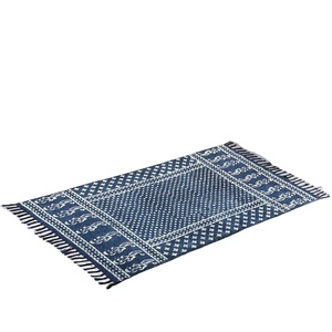 Bloque indio impreso las alfombras de algodón Boho alfombras para sala - Product Image 1