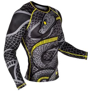 Rashguard de vêtements de sport personnalisés en gros pour adultes et garçons Compression à manches longues avec impression sublimée Utilisation MMA - Product Image 1