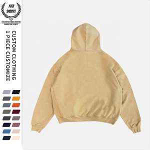 Vente en gros de pulls surdimensionnés et de sweats à capuche pour hommes personnalisés de haute qualité 100% polyester polaire brodés lourds pour l'hiver - Product Image 4