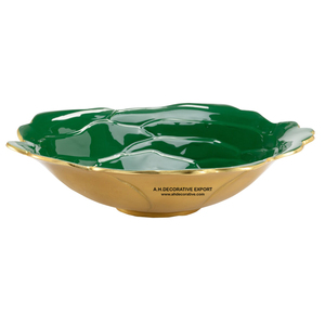 Bol de service en forme de bateau en aluminium écologique Finition dorée personnalisée pour la décoration de la maison ou l'utilisation au restaurant - Product Image 4