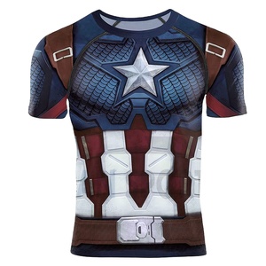 Personnalisé Fitness Hommes Respirant Confortable Manches Courtes Imprimé Sublimation Rash Guard Service OEM Prix de gros - Product Image 1