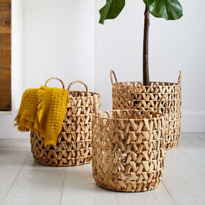 Offre Spéciale 2022 écologique Zigzag Ronde Bambou De Stockage Panier/Panier à la main Décor À La Maison - Product Image 3