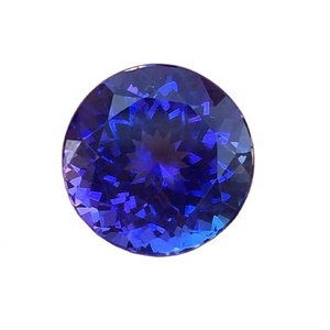 Pierre précieuse tanzanite de qualité supérieure naturelle, grade AAA+, forme ronde, certifiée IGI, coupe excellente, lot par Sadiya International - Product Image 1