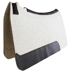 Manaal entreprises tapis de selle en feutre de cheval de qualité supérieure pour cheval en cuir, Design classique - Product Image 2