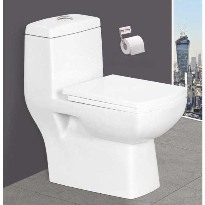 Wholesale Symphonic Corona Style South American Siphonic One-Piece Toilet Cheap Ceramic Bathroom Porcelain Sanitary Ware Commode