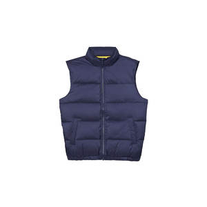 Veste matelassée personnalisée de haute qualité avec logo Veste d'hiver à fermeture éclair matelassée à motif 3D imperméable et chaude sans manches - Product Image 2