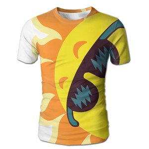 เสื้อยืดผ้าฝ้ายพิมพ์ลายโลโก้,ลำลองว่างเปล่าสำหรับผู้ชาย - Product Image 1