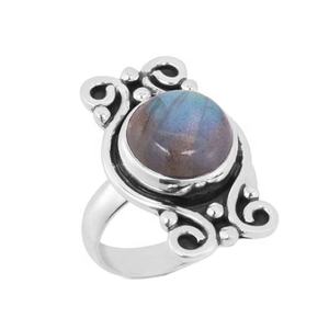 Bague en argent sterling 925 faite à la main Labradorite Gemme Grossiste Fabricant Classique Fine Jewelry Eternity Vermeil Rings - Product Image 1