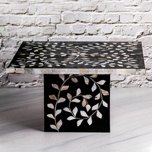 Best Quality Mother of Pearl Inlay Cake Stand / Bone Inlay Cake Stand / Acrylic Cake Stand Party Restaurant House and More by CH - Product Image 1